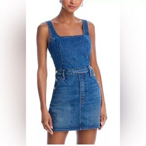 MOTHER Blue Denim Mini Dress